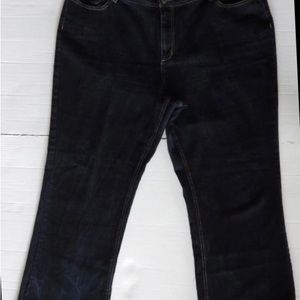 Ashley Stewart Womens Blue Jeans Actual Sz40W x 31x 12 Stretch Zip Tag Reads 20